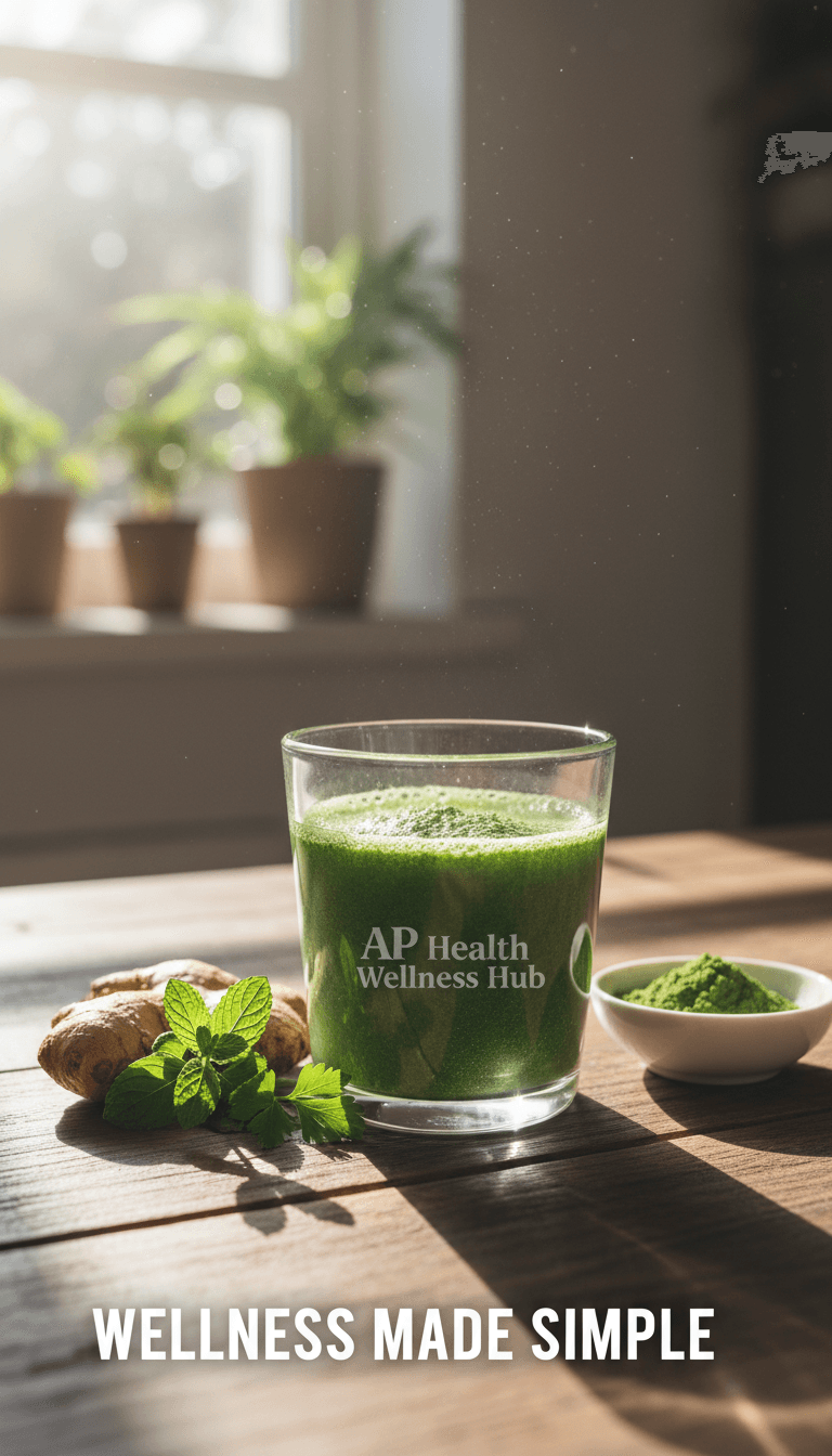 Container of superfood powder blend