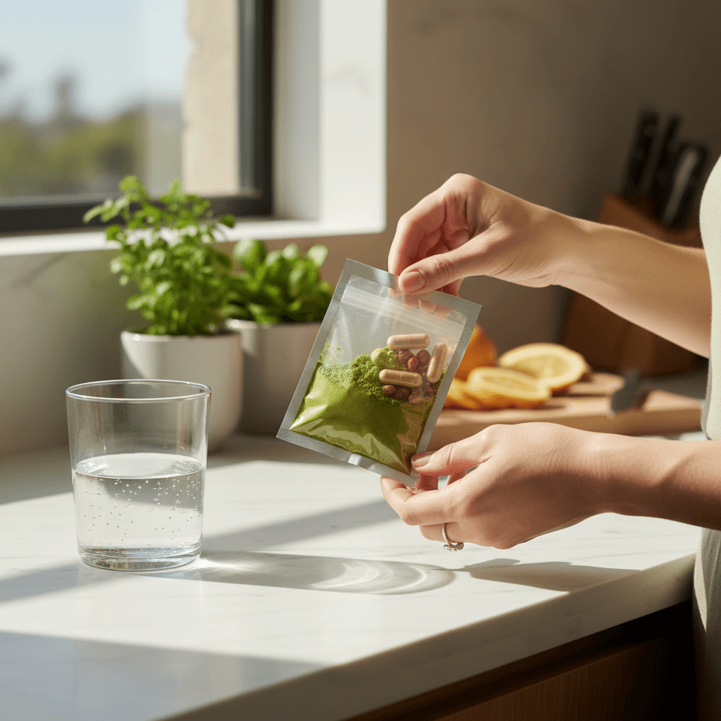 daily vitamins and superfood blend